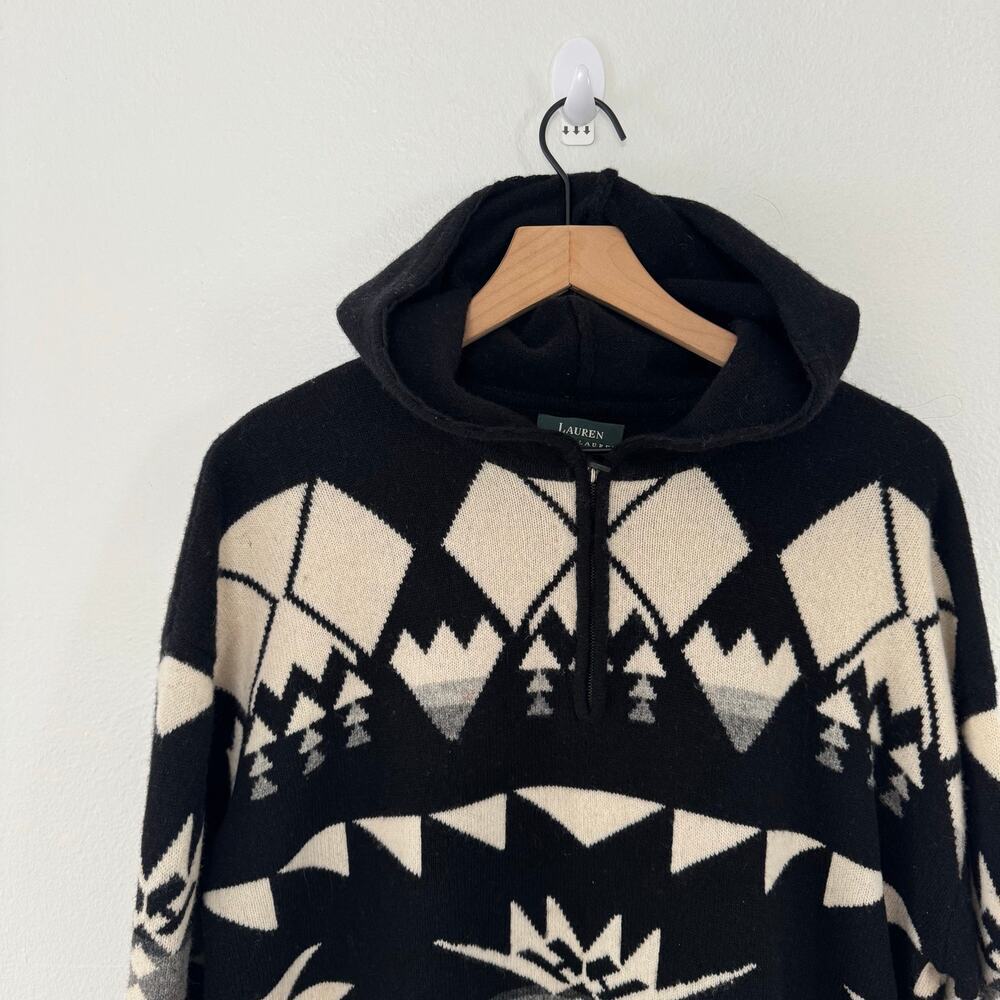 Ralph Lauren Women's South Western Inspired 100% Lambswool Pullover Size Medium - Picture 2 of 4